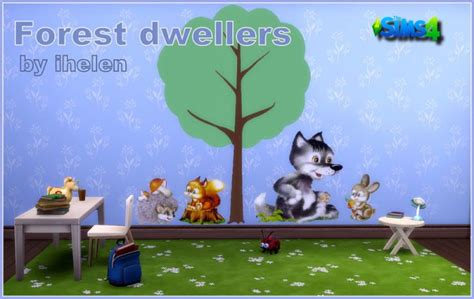 Ihelen Sims Stickers Forest Dwellers By Ihelen • Sims 4 Downloads