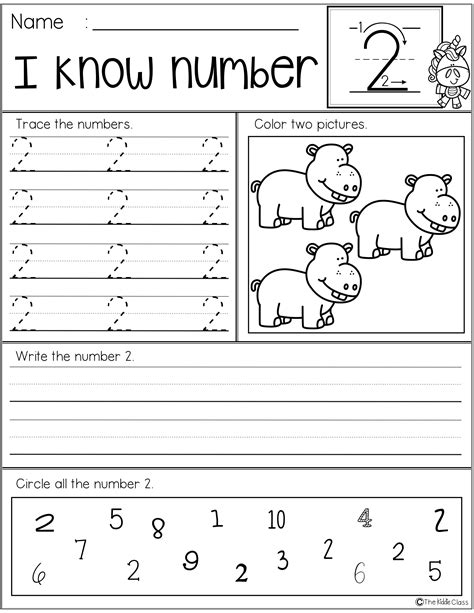 Number Practice Printables 1 20 Preschool Worksheets Free