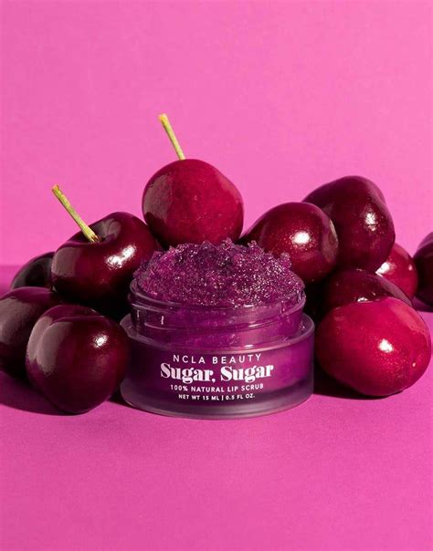 Ncla Beauty Sugar Sugar Black Cherry Lip Scrub Lip Scrub Exfoliating Lip Scrub Cherry Lips