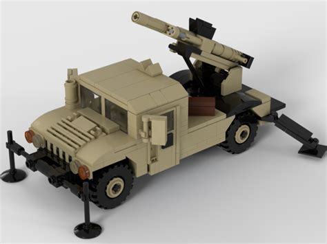 Humvee Hawkeye Mobile Howitzer System From Bricklink Studio Bricklink