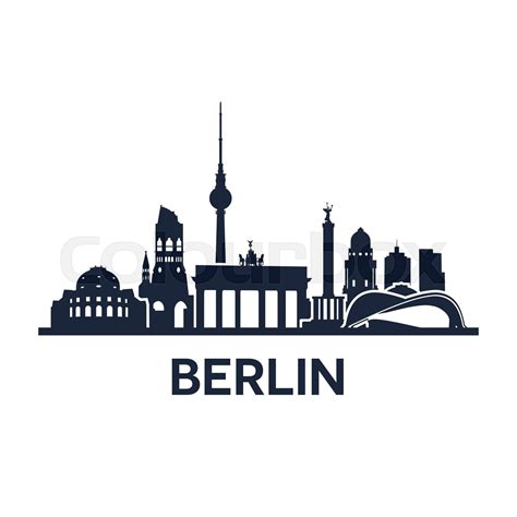 Berlin City Skyline Stock Vector Colourbox