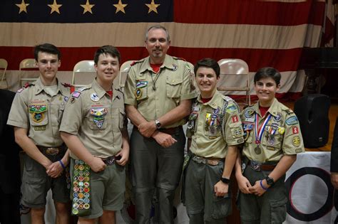 Troop 8 Welcomes Four New Eagle Scouts
