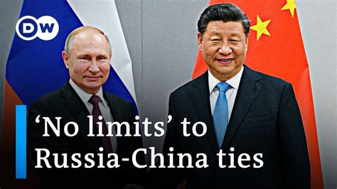 vladimir putin and xi jinping pledge no limits to russian chinese partnership dw news the