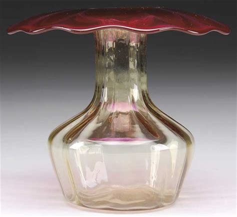Lot Detail Libbey Amberina Vase