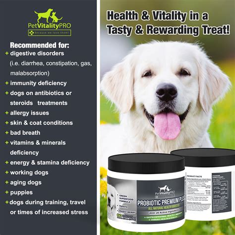 Probiotics For Dogs With Natural Digestive Enzymes Dog Probiotics