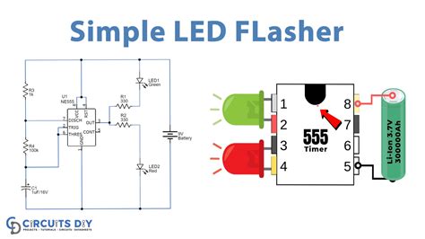 Simple V Led Flasher Circuit Diagram Wiring Diagram
