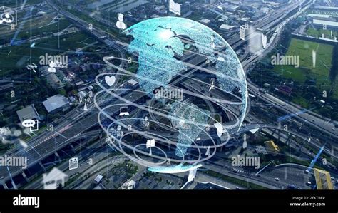 Global Connection And Internet Network Modernization In Smart City