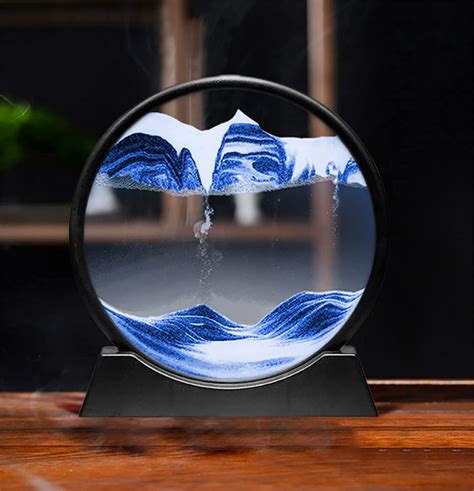 Buy Yaihe Moving Sand Art Picture Round Frame Sandscapes In Motion With