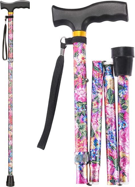 Buy Lixiang Walking Cane 5 Level Height Adjustable Folding Walking