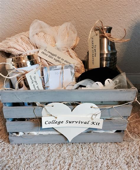 Maybe you would like to learn more about one of these? "College Survival Kit" High School graduation gift for my ...