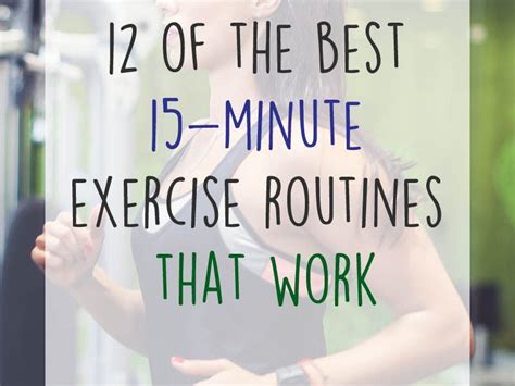 12 Of The Best 15 Minute Exercise Routines That Work Lovebugs And
