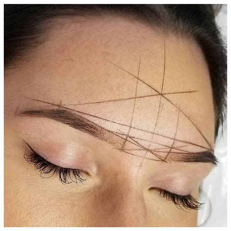 Brow Mapping Maquillage Permanent Sourcils Sourcils Maquillage Permanent