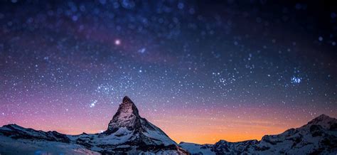 Starry Night Sky Over Mountains 1141px Frog Hollow