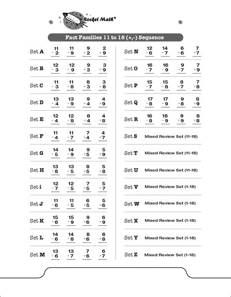 Rocket Math Addition Online Worksheets Worksheet Hero