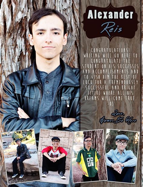 Senior Recognition Ad Designed By Gustine High School Yearbook