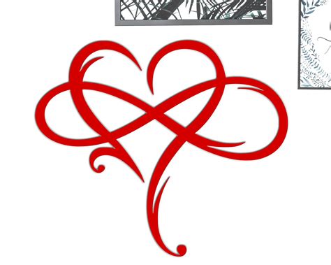 Infinity Symbol With Heart Metal Sign Love Infinity Symbol Etsy Australia