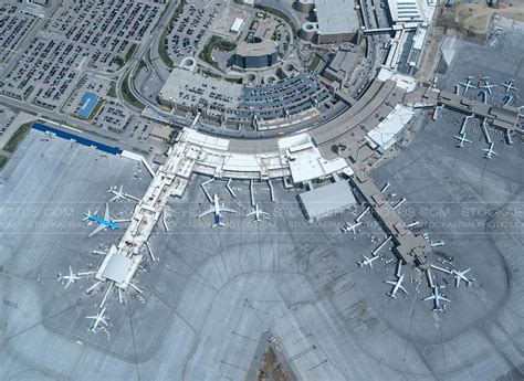 Aerial Photo Calgary International Airport Overhead