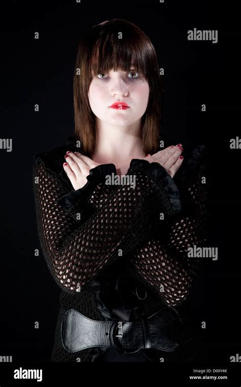 Goth Girl In Pose Arms Hi Res Stock Photography And Images Alamy