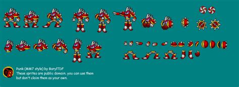 Custom Edited Mega Man Customs Punk Mega Man 7 Style The