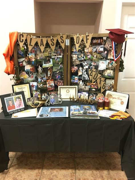 Braydens Table For Graduation Party Boy Graduation Ideas High