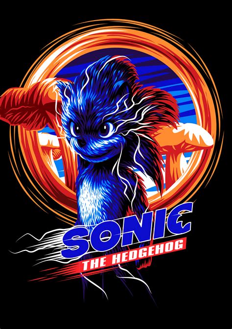 Sonic The Hedgehog official alternative movie poster on Behance