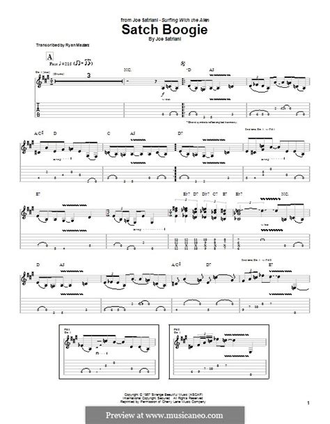 Satch Boogie Por J Satriani Partituras On Músicaneo