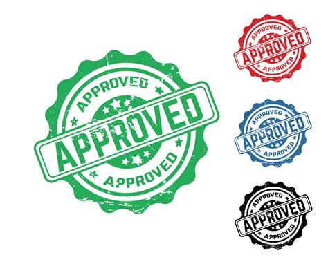 Approved Stamp Vector Art Icons And Graphics For Free Download