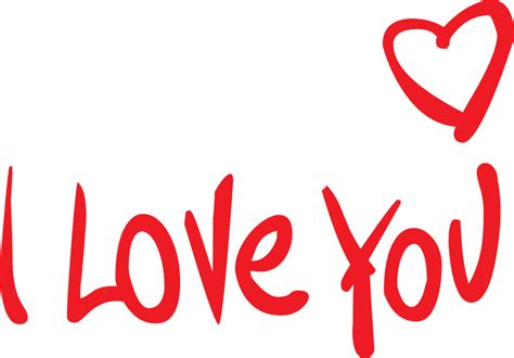 Download I Love You Text Vector Free Png Images Photo Lover Romantic