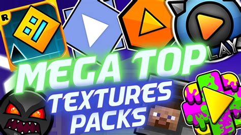 Nuevo Mega Top 25 Textures Packs Para Geometry Dash 211 2 Raxter Youtube