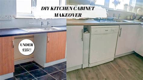 How To Vinyl Wrap Kitchen Cabinet Doors Budget Kitchen Makeover