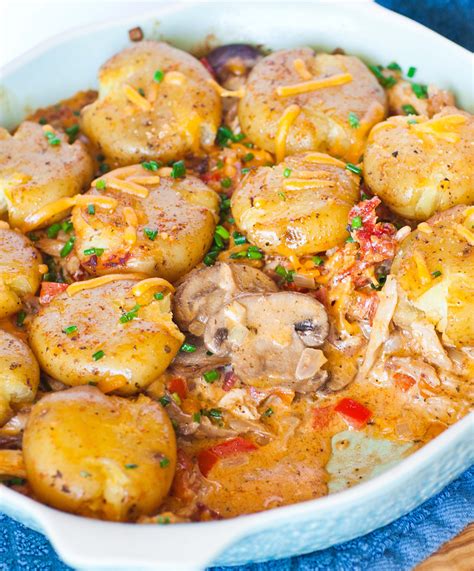 Chicken casseroles are the pinnacle of comfort food. Creamy Potato and Chicken Casserole - Tatyanas Everyday Food