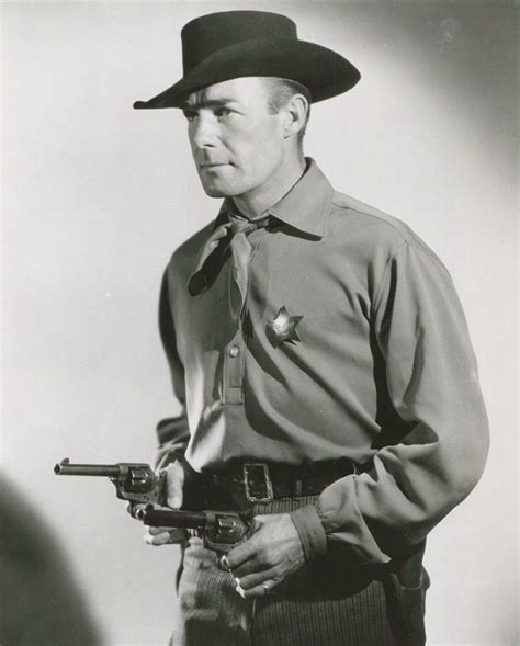 Randolph Scott As Wyatt Earp In Frontier Marshal Western Hero