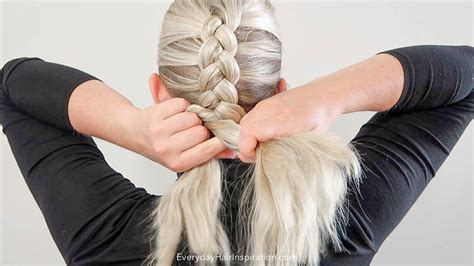 how to dutch braid your own hair hand placements how to add hair and more everyday hair