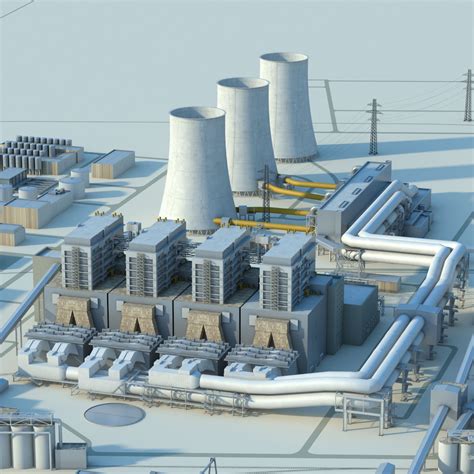 3d Model Power Plant Building Cgtrader