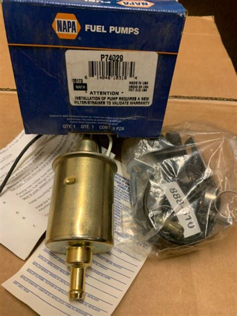 One Genuine Napa Carter Electric Fuel Pump P74029 Ebay