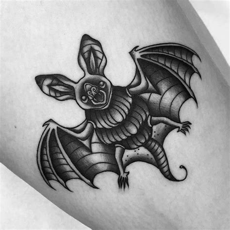 50 Traditional Bat Tattoo Designs For Men Old School Ideas Bats