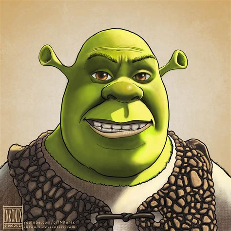 Shrek Digital Art By Inkonix On Deviantart