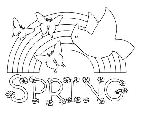 Best free coloring pages for kids & adults to print or color online as disney, frozen, alphabet and more printable coloring book. A Rainbow Of Beautiful Spring Coloring Pages | Spring ...