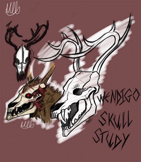 Artstation Fantasy Skull Studies Wendigo