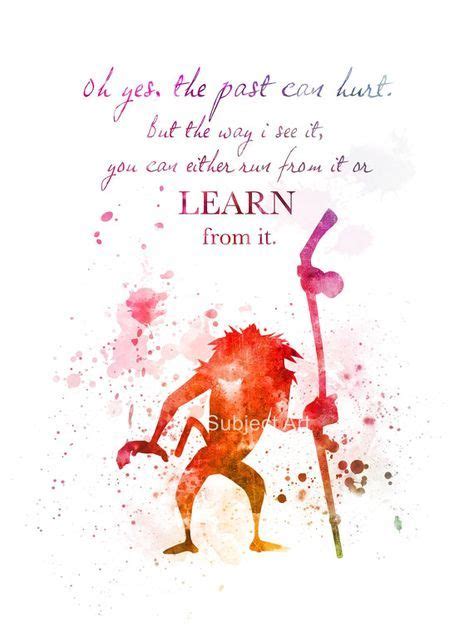 Rafiki voiced by robert guillaume holding simba voiced by matthew broderick, mufasa voiced by james earl jones, and sarabi voiced by here are rafiki's top ten quotes from the lion king. ART PRINT Rafiki inspiré illustration de la citation par SubjectArt | Disney quotes, Quotes ...