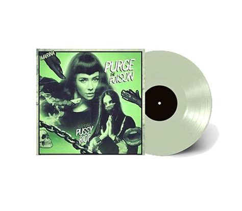 Marina And Pussy Riot Vinil 7 Purge The Poison Glow In The Dark Single