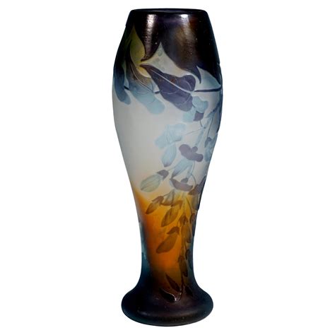 Emile Gallé French Art Nouveau Cameo Glass Vase For Sale At 1stdibs