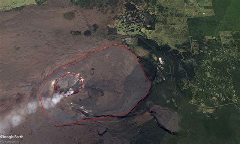 Kilauea Volcano Crater Collapse And Summit Explosion Usgs Footage June
