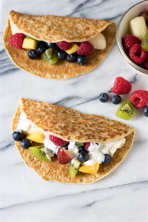 Fruit Tacos With Maple Yogurt Drizzle Veggie Desserts