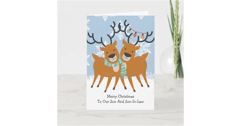 two cute reindeer gay pride christmas holiday card zazzle