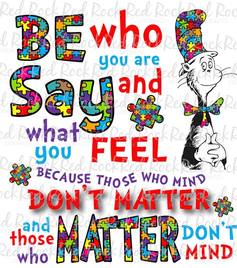 Be Who You Are Dr Seuss Sublimation Red Rock Design Co