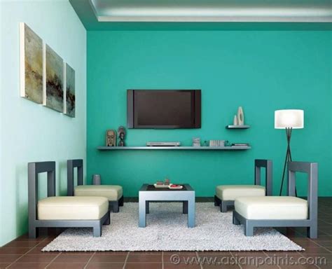 A pop of a bright tone makes a room a 15. Asian Paints Combination | Wall color combination, Room ...