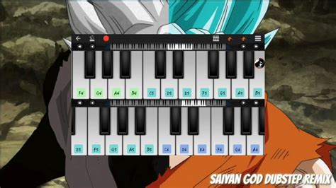 Black Goku Theme On Piano In Andriod Youtube