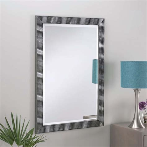 Multi Bevelled Grey And Black Finished Wall Mirror Homesdirect365