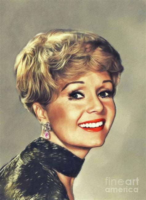 Debbie Reynolds Vintage Actress Painting By Esoterica Art Agency Pixels